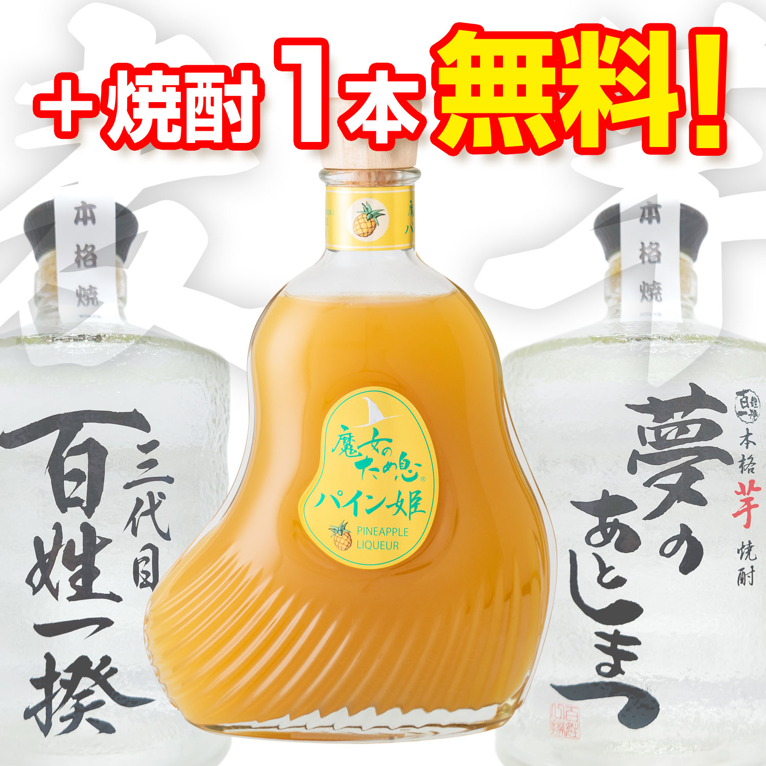 魔女のため息 パイン姫（パイン酒）+焼酎１本無料
